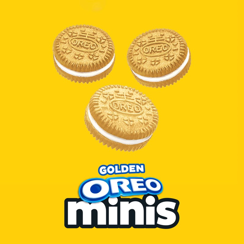 OREO Minis Golden Sandwich Cookies, 12 - 3 oz Bags