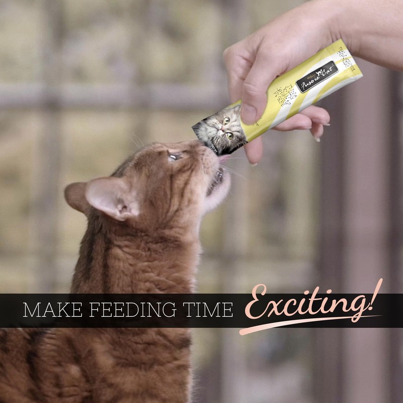 Fussie Cat Tuna with Shrimp Puree, lickable cat Treats, 0.5oz