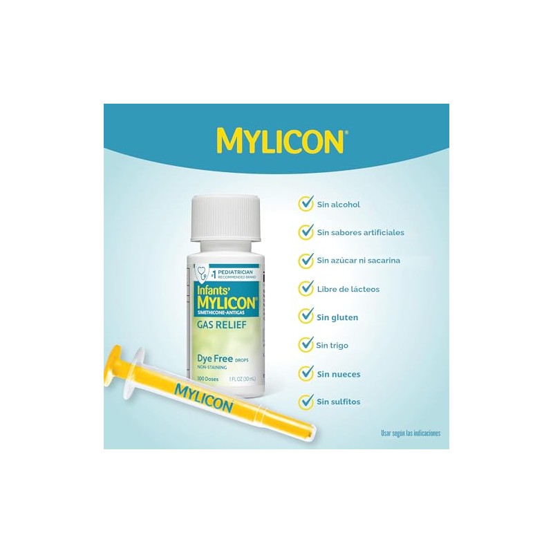 Mylicon gotas antigas para bebé con fórmula para el alivio,