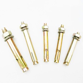 TopHomer 2Pcs M14 x 100mm Zinc Round Head Expansion Anchor Bolts