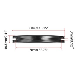 TA-VIGOR Runde Gummidichtungen, 70 mm, doppelseitig, Gummi-Lochstopfen für elektrische Draht-Dichtungen, schwarzes Gummiloch, synthetischer Gummistopfen für Draht, Kabel und Stecker, 10 Stück