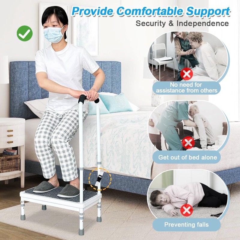 Medical Step Stool with Handle for Elderly Seniors SUV Car