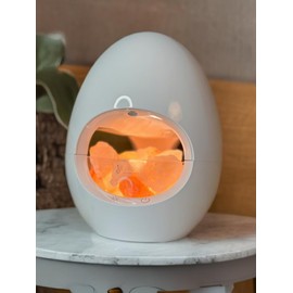 Generic Ultrasonic Essential Oil Diffuser for Home - Aromatherapy, Humidifier with Natural Himalayan Salt, White, eggdiffuser#2