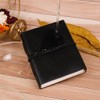 Handmade Black Leather Journal Notebook with Unlined Paper, Vintage Leather