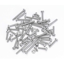 Guard4U 300Pcs Metric M2 Stainless Steel Phillips Pan Head Machine Screws Nuts Assortment Kit- M2 x 4mm/ 6mm/ 8mm/ 10mm/ 12mm/ 14mm/ 16mm/ 18mm/ 20mm