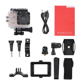 1080P HD 2inch LCD Screen Sports 30m Waterproof Action Camera Set with Battery