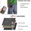 ProChosen Credit Card Holder Wallet,RFID Blocking Small Wallets Genuine Leather