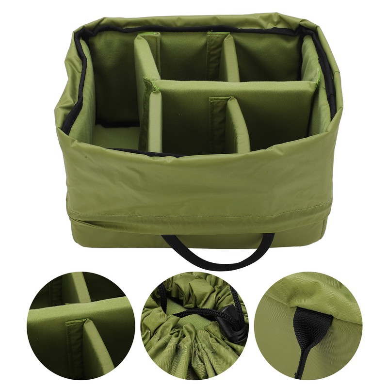Waterproof Insert Padded Partition Camera Bag Lens Case for DSLR