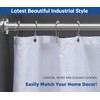 BRIOFOX Industrial Shower Curtain Rod - Never Rust Non-Slip 43-72