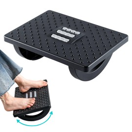 VFANDV Foot Rest Desk, Semicircular Swivel Pedal Desk Footrest with Massage Function, 6 Height Adjustable Footstool, Ergonomic Footstool, Non-Slip Footrest for Office and Home