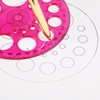 360°Circular Protractor Full Round Template Plastic Protractor Circular Drawing Tool