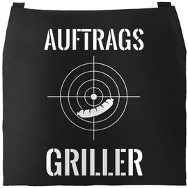MoonWorks Men's BBQ Apron Grill King Apron for Men Crown, Application griller 3 black