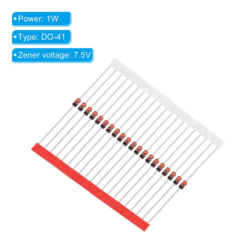 PATIKIL Zener Diodes 20 Pcs 1W Zener Diodes Assortment 7.5V