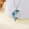 TOUPOP Dolphin Gifts for Women 925 Sterling Silver Dolphin Pendant