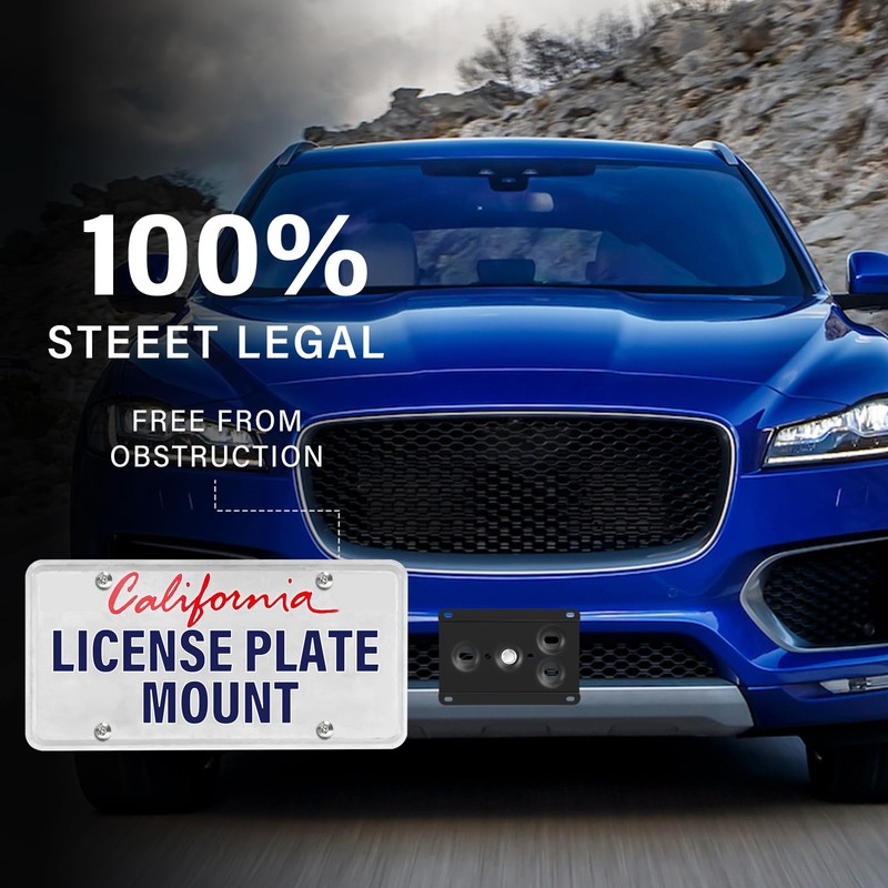 Heavy Duty Front License Plate Frame Compatible with Jaguar XE