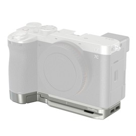SMALLRIG A7C II/A 7CR Base Plate with Slot for Airtag, Only Compatible with Sony Alpha 7C II/Alpha 7CR, Mounting Plate with Integrated Quick Release Plate for Arca/QD Socket (Silver) - 5482