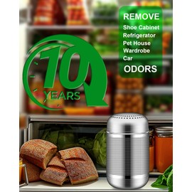 Bixobag Bixobag Refrigerator Odor Eliminator Fridge Deodorizer 2Pcs, Activated Carbon, Lasts 10 Years