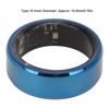 Smart Fitness Ring, Ceramic Stainless Steel Pedometer Ring, IP68 Waterproof,