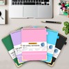 Mousbull Top Spiral Notebook, A4 Hardcover Top Bound Steno Pads,