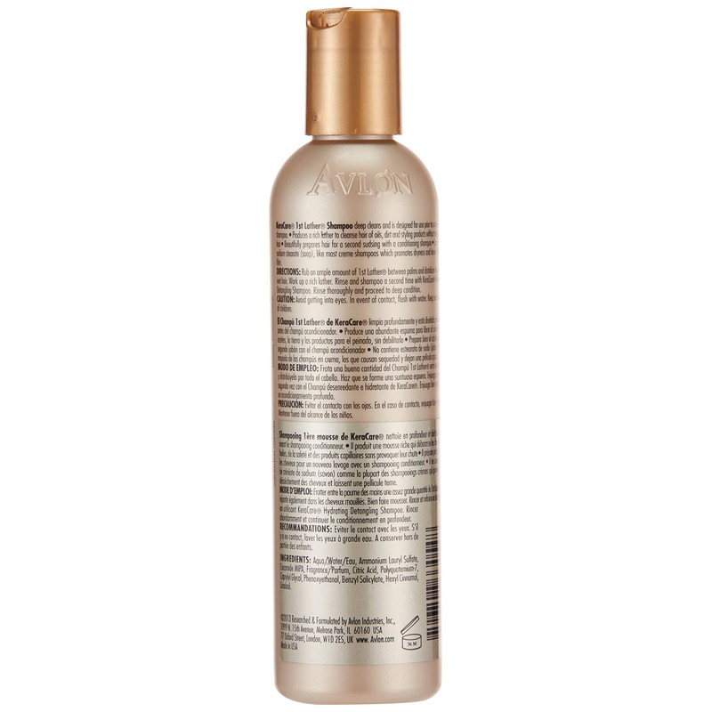 KeraCare Avlon 1st Lather Shampoo, 8 Ounce