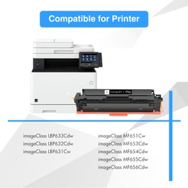 067 067H Toner Cartridge Set MF656Cdw MF654Cdw Compatible for Canon 067H 067 Color ImageCLASS LBP632CDW MF653Cdw LBP633CDW MF651CW LBP631CW Printer High Yield Ink (4 Pack)