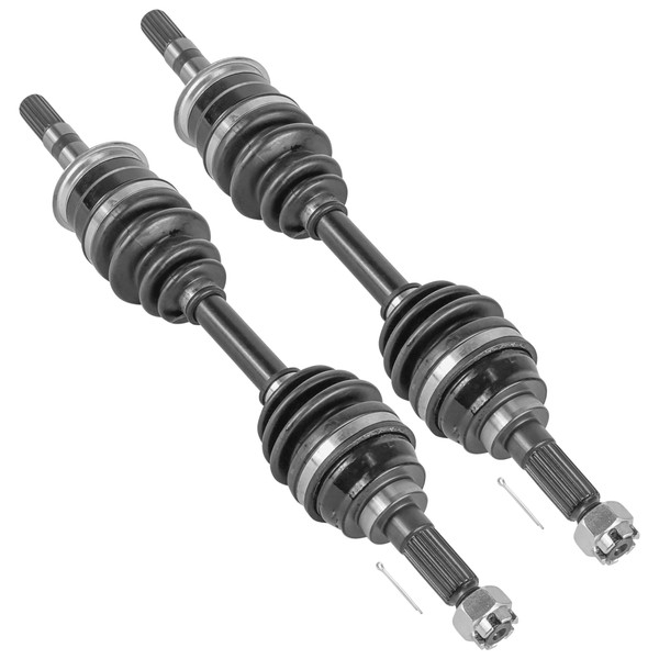 Caltric Front Right and Left Complete Cv Joint Axles Compatible with Kawasaki Bayou 300 KLF300C 4X4 1989-2005