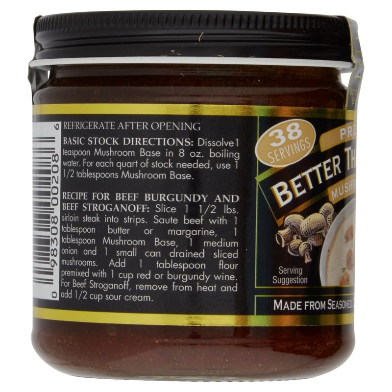 Better Than Bouillon Premium Mushroom Base, Made from Seasoned &