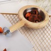 Bird Perch with Feeding Cup, Wood Stand and Cage Accessories