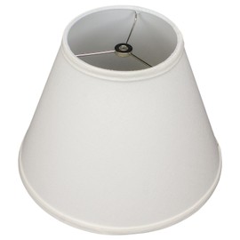FenchelShades.com Lampshade 6" Top Diameter x 12" Bottom Diameter x 9" Slant Height with Washer (Spider) Attachment for Lamps with a Harp (Linen Cream)