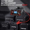 Battery Charger 40A, 12V/24V Lead Acid Smart Battery Charger, 12V
