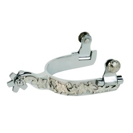 Weaver SS Ladies Spurs German Silver Floral Trim