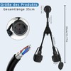 Double Plug for Socket, Waterproof IP44 Double Socket Outdoor, Double