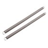 sourcingmap 1.2mmx14mmx300mm Manganese Steel Extension Tension Springs Black 2pcs