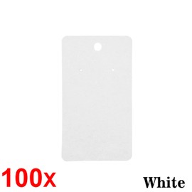 100PCS Earring Cards Cardboard Paper Jewelry Accessories Display Holder Earrings Necklace Jewelry Display, Kraft Color (Coffee)