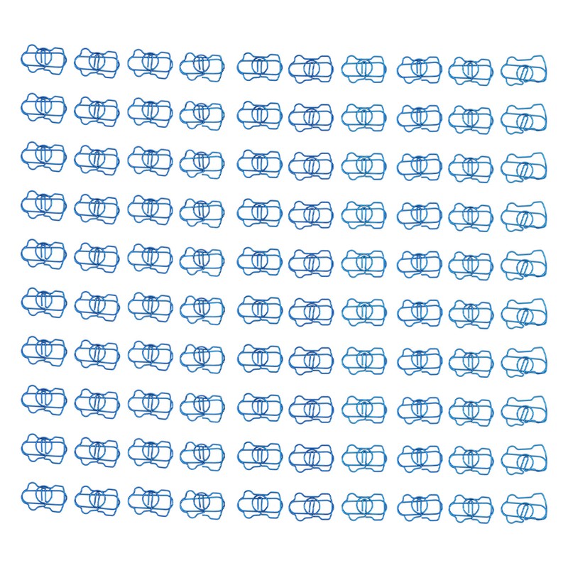100PCS Metal Paper Clip Multifunctional Electroplating Process Prevent Slip Exquisite