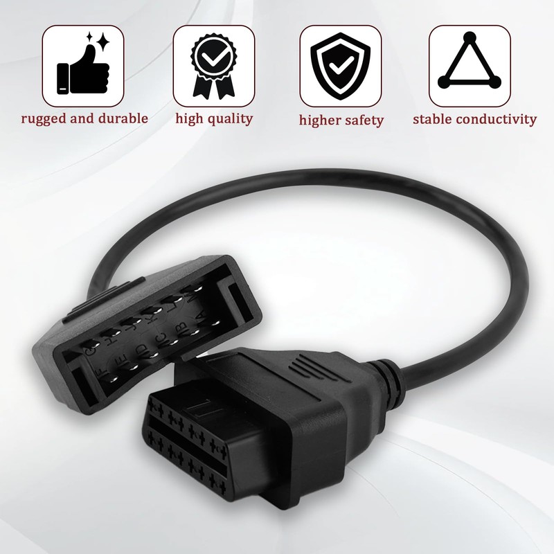 PLALEI OBD 1 Scanner, OBD1 to OBD2 Adapter, OBD1 12-pin