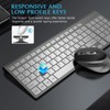 Wireless Keyboard and Mouse, J JOYACCESS Slim and Ergonomic Wireless