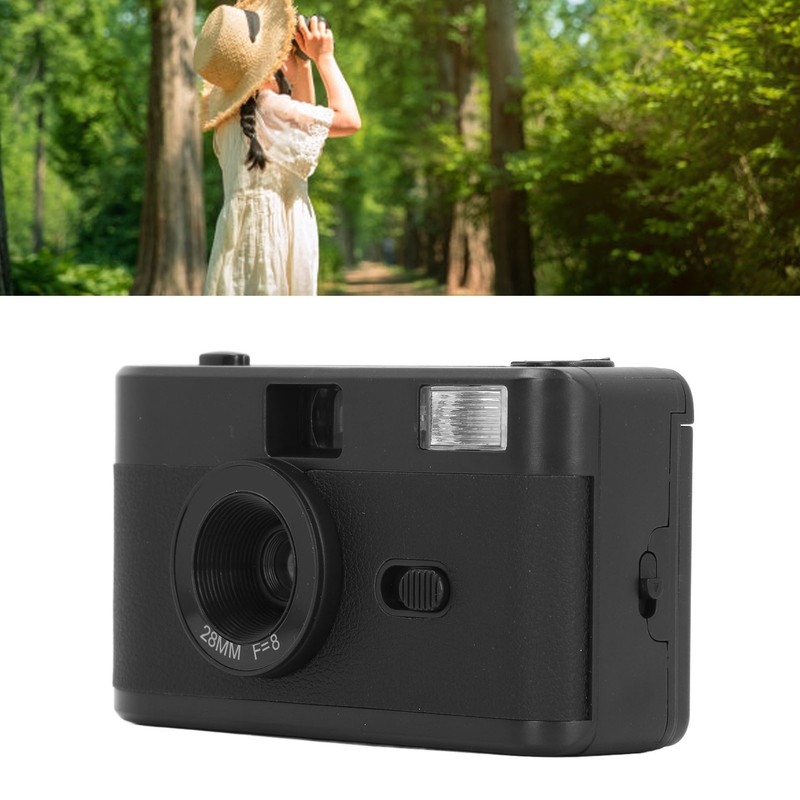 35MM Film Camera Reusable Lightweight Vintage Camera Built in Flash