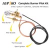 Aupoko Burner Pilot Kit, M8*1 Thermocouple and 900mm Ignition Pilot,