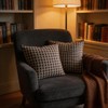 Qupace Set of 2 Brown Geometric Throw Pillow Covers 18x18