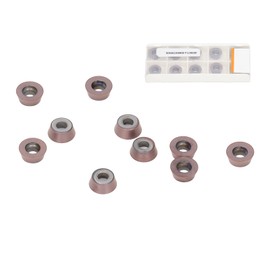 10Pcs Turning Insert Carbide Blade Lathe Cutter Milling CNC Tool Set Kit for Replacement(RDMW1204MOEP )