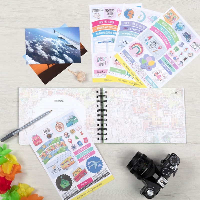 HappyMots - Travel is Vivir - Stick-On and Writing Photo