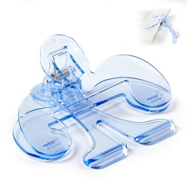 ZZWS Book Page Holders for Reading, Transparent Book Clip - 12° Book Page Holder Bookmark, Reading Accessories Convenient for Teaching and Fixing Manuscripts, Suitable for Teacher Clerk Blue