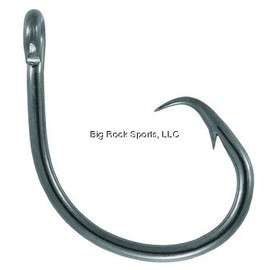 Mustad UltraPoint Demon Perfect Offset Circle 1 Extra Strong Hook with Kirbed Point (Pack of 10), Black Nickel, 4/0