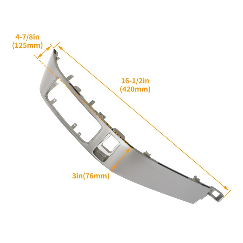 HECASA Dashboard Air Vent Trim Compatible with 2003-2009 Toyota Land
