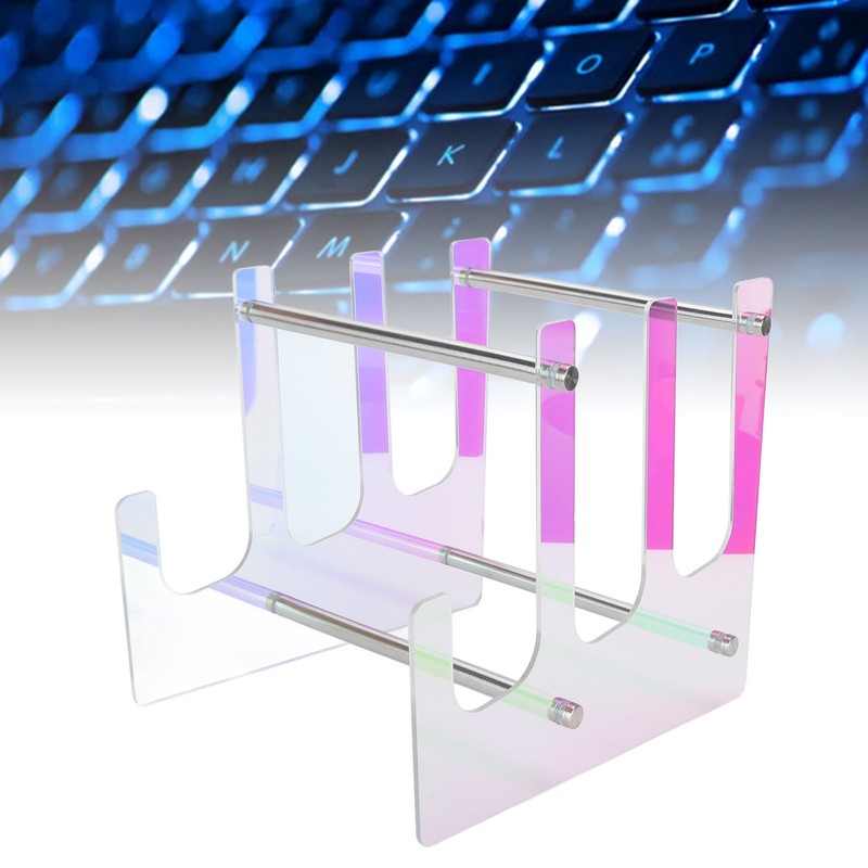 Keyboard Display Stand 3 Tier Colorful Acrylic Mechanical Keyboard Holder