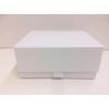 Aromabar Luxury White Magnetic Gift Box with Ribbon Tab Small