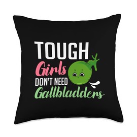 Gallbladder Removal Surgery Recovery Attack Throw Pillow