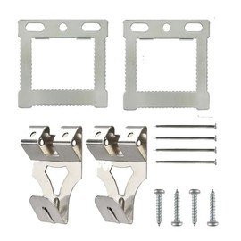 Picture Hanging Kit Canvas Floater Box Frame with Chrome Plated CWH Hangers Floater Frames with Fixings Screws and Nails 2 Pack.