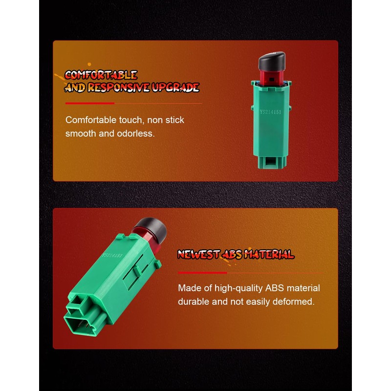 cciyu Hazard Warning Light Switch, Hazard Warning Switch Replace OE